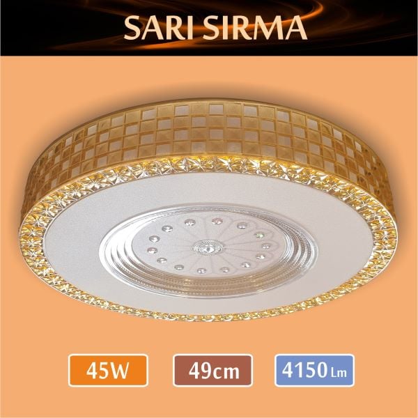 Sıva Üstü Led Panel 45W SarıSırma