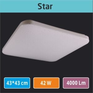 Sıva Üstü Led Panel 43x43  Star