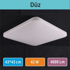 Sıva Üstü Led Panel 43x43 Düz