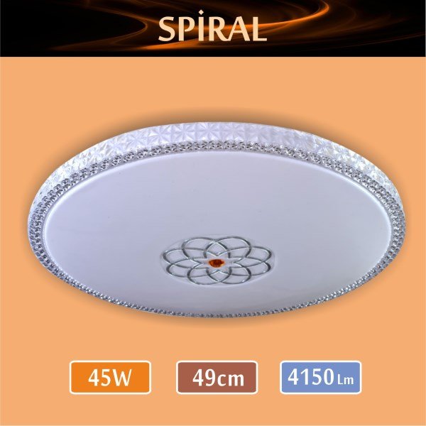 Sıva Üstü Led Panel 45W Spiral 6500K Beyaz | Uygun Fiyat-Üstün Kalite