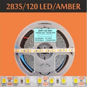 2835 Şerit Led 120 Led Amber