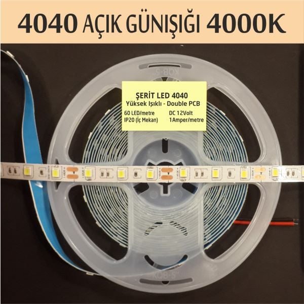 4040 Şerit Led  Açık Günışığı 4000K