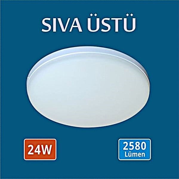 SıvaÜstü Çerçevesiz Led Panel 24W
