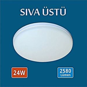SıvaÜstü Çerçevesiz Led Panel 24W