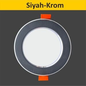 6W Led Spot - Siyah Krom 6500K