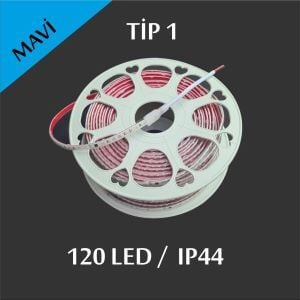 220V Şerit Led Tip 1 Mavi