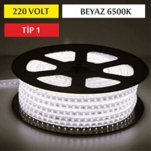 220V Şerit Led Tip 1 Beyaz