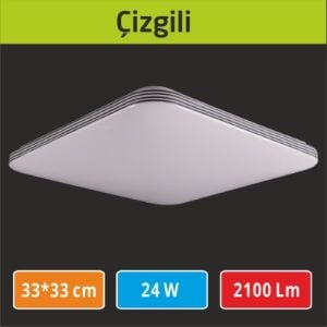 Sıva Üstü Led Panel 33x33 Çizgili