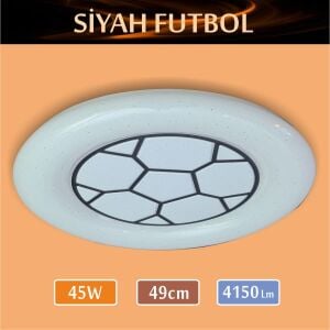 Sıva Üstü Led Panel Siyah Futbol