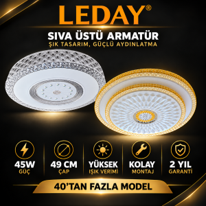 Sıva Üstü Led Panel Altın Saray
