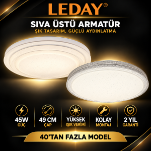 Sıva Üstü Led Panel 45W Dantel