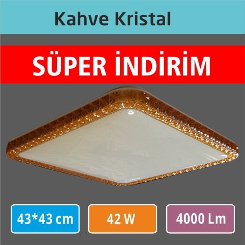 Sıva Üstü Led Panel 43x43 Kahve | Uygun Fiyat-Üstün Kalite