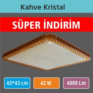 Sıva Üstü Led Panel 43x43 Kahve