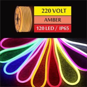 220 Volt Neon Led Amber 6x12mm