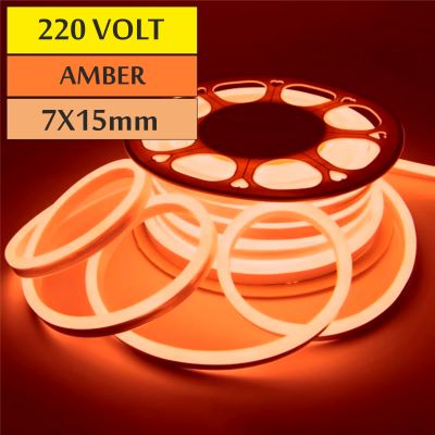 220 Volt Neon Led Amber 7x15mm