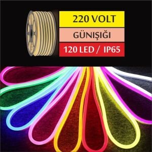 220 Volt Neon Led Günışığı 7x15mm