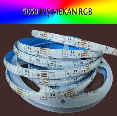 5050 Dış Mekan RGB Şerit Led