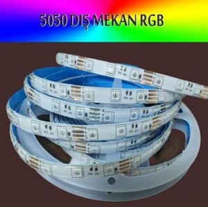 5050 Dış Mekan RGB Şerit Led
