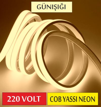 COB YASSI NEON LED 220V - Günışığı 3000K