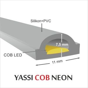 COB YASSI NEON LED 220V - Günışığı 3000K