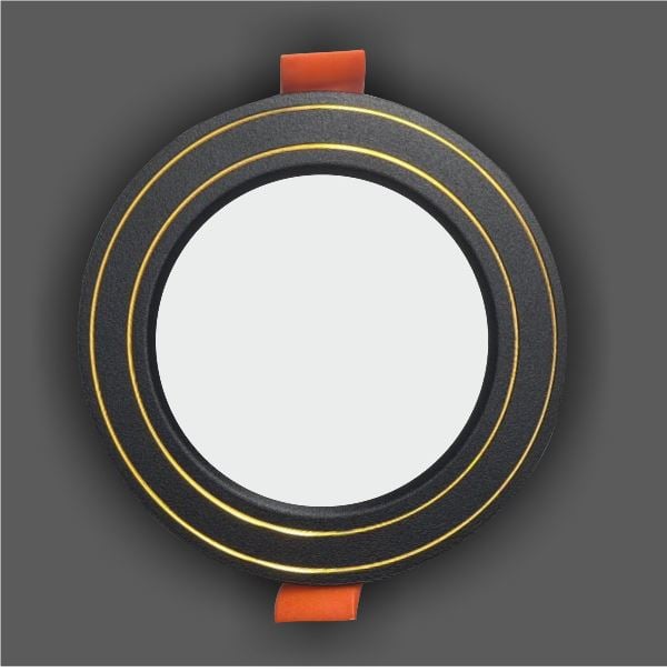 6W Led Spot - Siyah Gold Çizgi 4000K