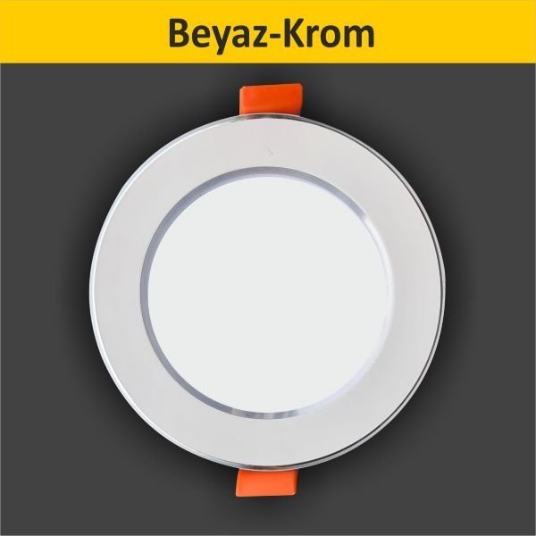 3 Renk Spot - Beyaz Krom