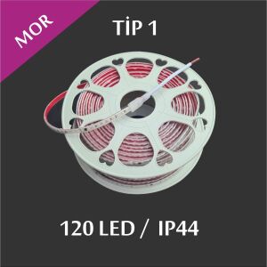 220V Şerit Led Tip 1 Mor