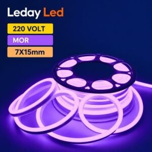 220 Volt Neon Led Mor 7x15mm
