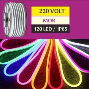 220 Volt Neon Led Mor 7x15mm