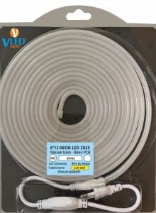 220 Volt Neon Led 6x12 mm (5 metre) BEYAZ