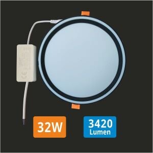 32W Çerçevesiz Çizgili Ayarlı Led Panel