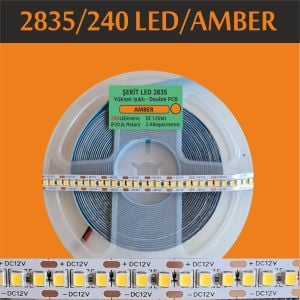 2835 Şerit Led 240 Led Amber