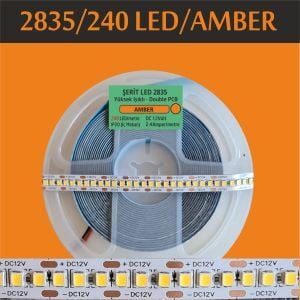 2835 Şerit Led 240 Led Amber